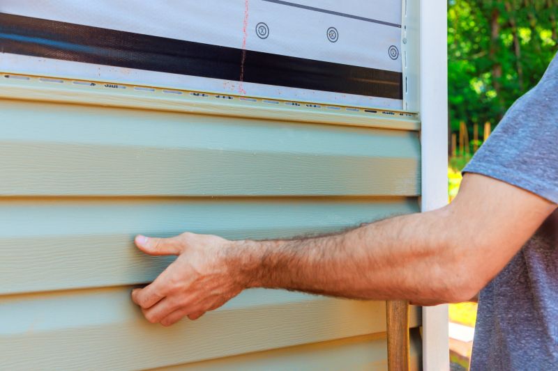 Faux Wood Siding Installation