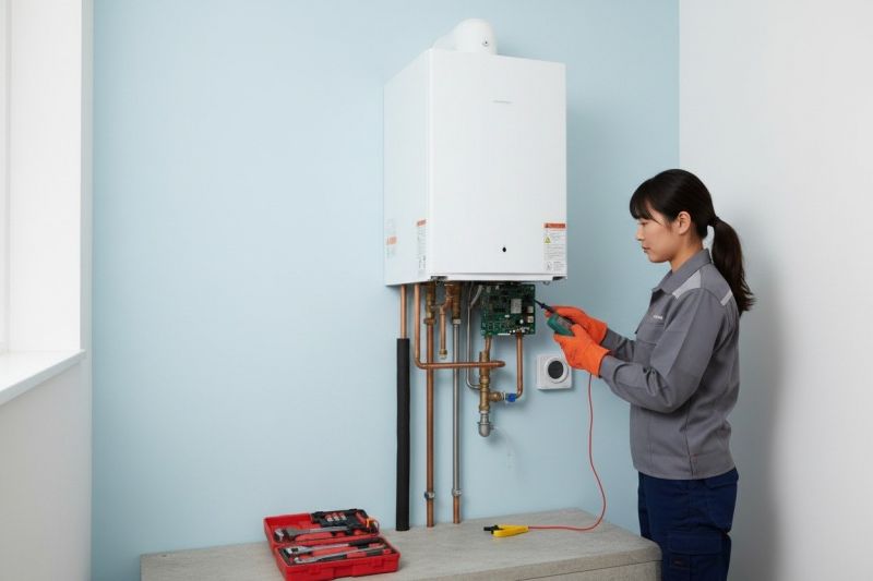 Wall Heating Installation